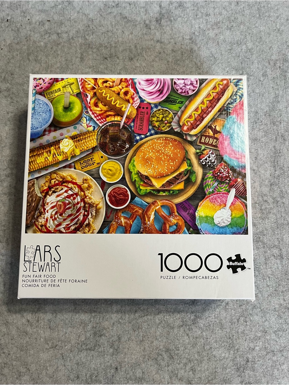 Lars Stewart Fun Fair Food 1000-Piece Puzzle - Colorful